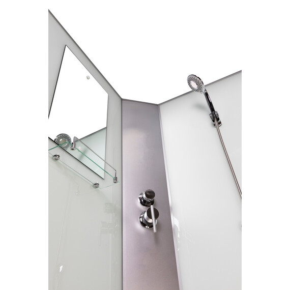 Душевая кабина Niagara Classic 120x90 см 432953QBK, хром/матовое (безсиликоновая сборка) фото 5