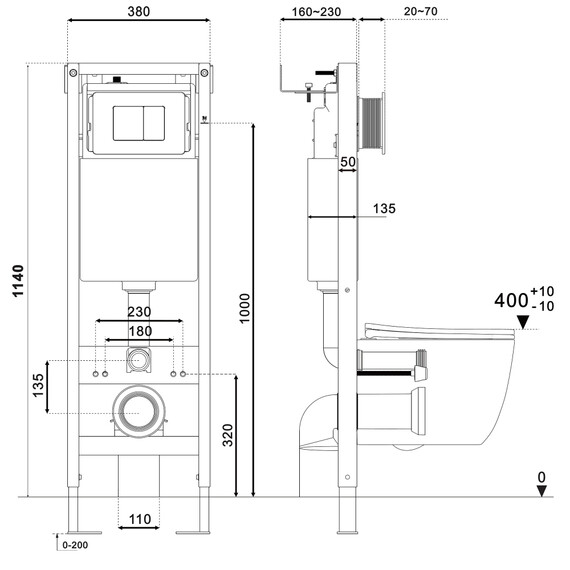 Инсталляция для унитаза Abber AC0110 фото 8