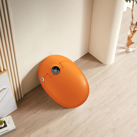 Унитаз-биде приставной электронный с импульсным смывом Abber Bequem AC1131SOR с крышкой микролифт, оранжевый фото 10