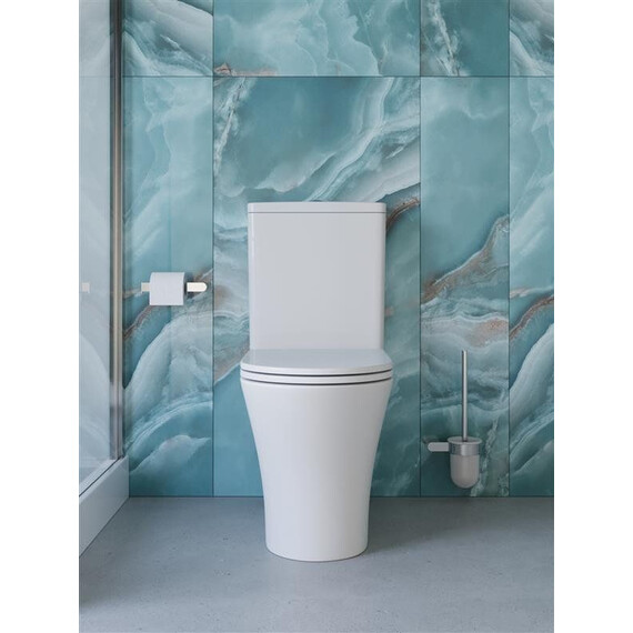 Унитаз-компакт безободковый BelBagno Acqua-tor BB2801CP-TOR/SC с тонкой крышкой микролифт (Система смыва торнадо) фото 3