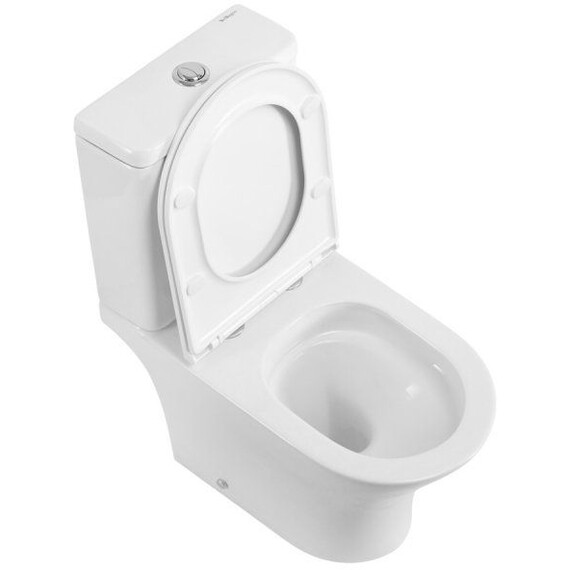 Унитаз-компакт безободковый BelBagno Acqua-tor BB2801CP-TOR/SC с тонкой крышкой микролифт (Система смыва торнадо) фото 10