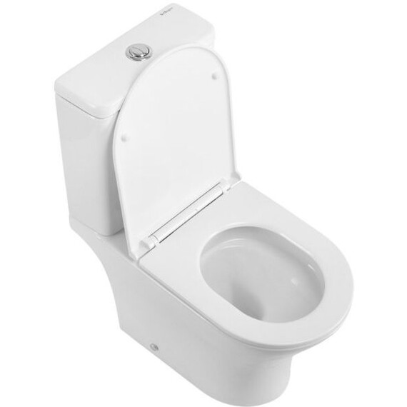 Унитаз-компакт безободковый BelBagno Acqua-tor BB2801CP-TOR/SC с тонкой крышкой микролифт (Система смыва торнадо) фото 11