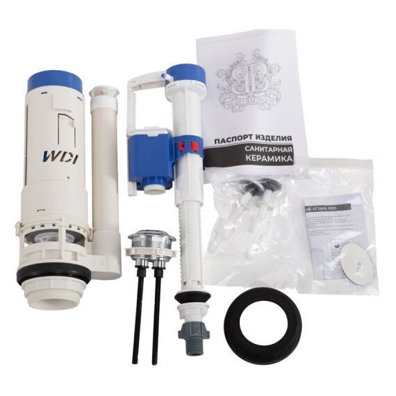 Унитаз-компакт безободковый BelBagno Acqua-tor BB2801CP-TOR/SC с тонкой крышкой микролифт (Система смыва торнадо) фото 14