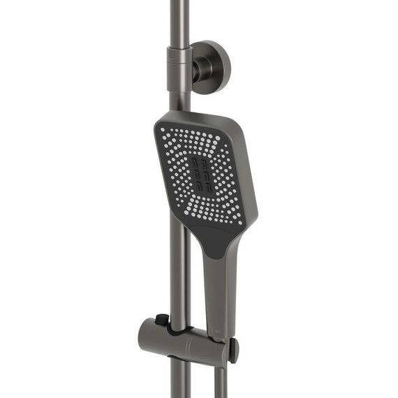 Душевая стойка BelBagno DUE-DOCM-GM, оружейная сталь фото 3