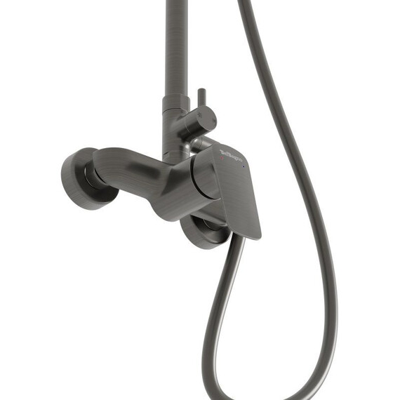 Душевая стойка BelBagno DUE-DOCM-GM, оружейная сталь фото 5