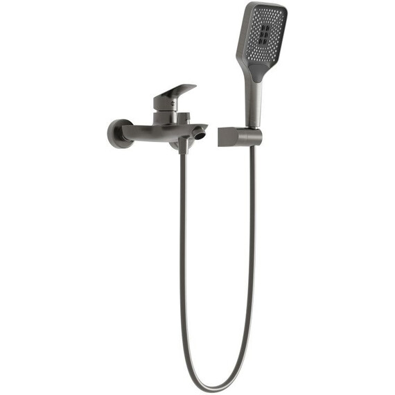 Смеситель для ванны BelBagno DUE-VASM-GM, оружейная сталь фото 3