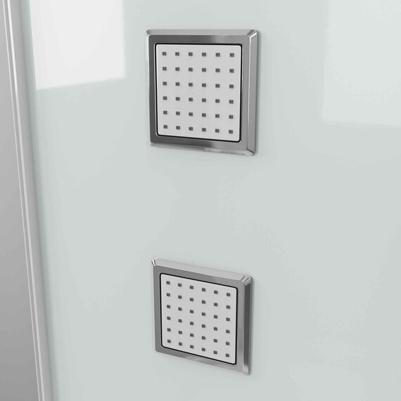 Гидробокс Grossman Alba 90x90 см GR121R (безсиликоновая сборка)  белый/прозрачное фото 3