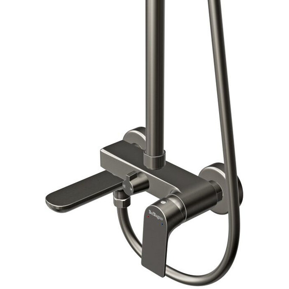 Душевая стойка BelBagno MARINO-VSCM-GM, оружейная сталь фото 6