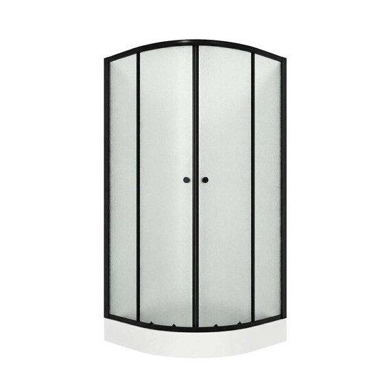 Душевое ограждение Niagara Eco 80x80 см NG-003-14MT, чёрный/матовое фото 2