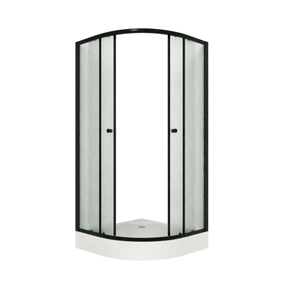 Душевое ограждение Niagara Eco 80x80 см NG-003-14MT, чёрный/матовое фото 3