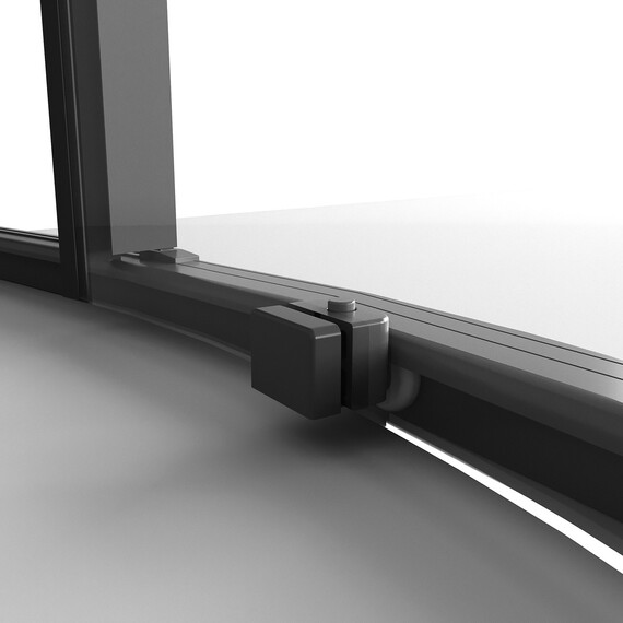 Душевое ограждение Niagara Nova 90x90 см NG-6826-34BLACK, чёрный/прозрачное фото 8