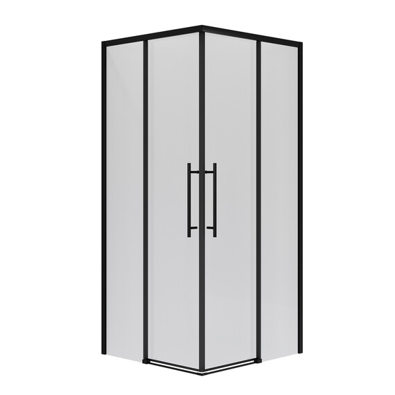 Душевое ограждение Niagara Nova 80x80 см NG-6828-34BLACK, чёрный/прозрачное фото 