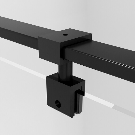 Душевое ограждение Niagara Nova 90x90 см NG-6831-34BLACK, чёрный/прозрачное фото 12