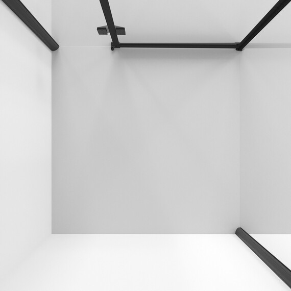 Душевое ограждение Niagara Nova 90x90 см NG-6831-34BLACK, чёрный/прозрачное фото 6