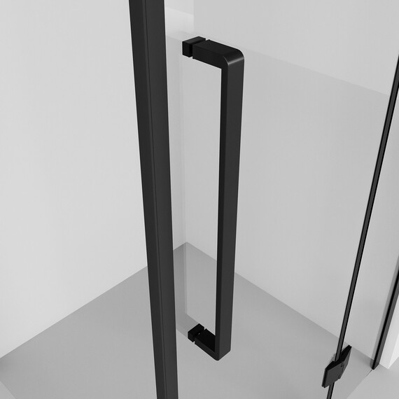 Душевое ограждение Niagara Nova 90x90 см NG-6831-34BLACK, чёрный/прозрачное фото 7