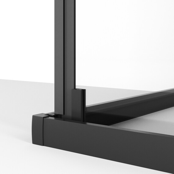 Душевое ограждение Niagara Nova 100x100 см NG-6835-34BLACK, чёрный/прозрачное фото 9