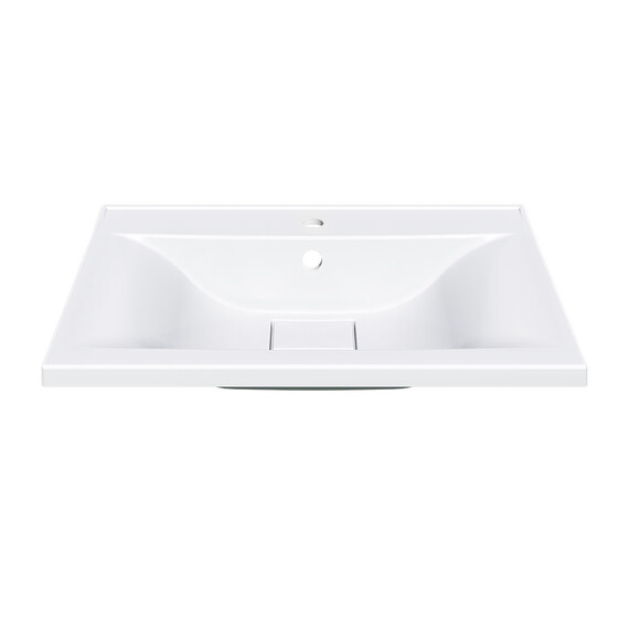 Тумба подвесная с раковиной Vincea Mia 60 см VMC-2MA600VO, дуб винтаж фото 6