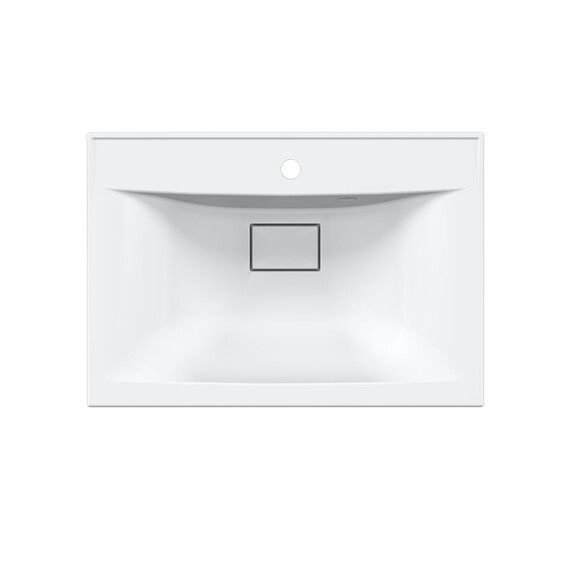 Тумба подвесная с раковиной Vincea Mia 60 см VMC-2MA600VO, дуб винтаж фото 2