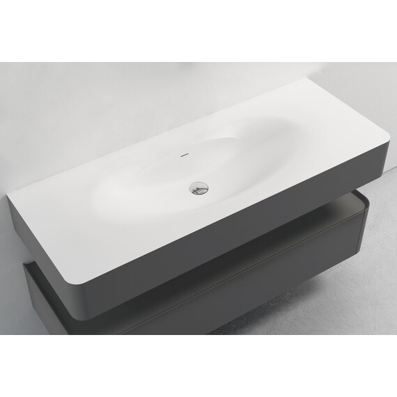 Тумба подвесная с раковиной Vincea Caprice 100 см VMC-4CA100MG, серый матовый фото 4