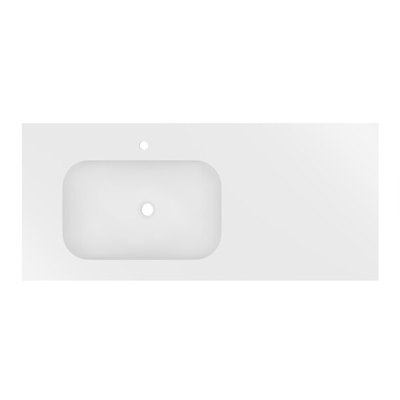 Тумба подвесная с раковиной Vincea Elise 120 см VMC-4EL120MG-L, серый матовый фото 2