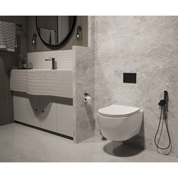 Унитаз подвесной безободковый Vincea Evo VT1-34ST с ультратонкой крышкой микролифт (Система смыва торнадо) фото 7