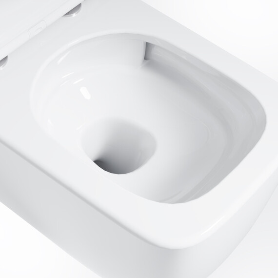 Унитаз подвесной безободковый Vincea Lina VT1-53T с ультратонкой крышкой микролифт (Система смыва торнадо) фото 5