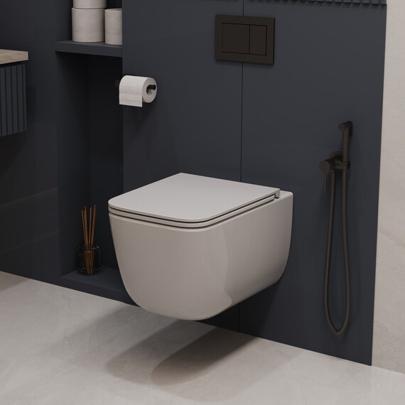 Унитаз подвесной безободковый Vincea Lina VT1-53T с ультратонкой крышкой микролифт (Система смыва торнадо) фото 8