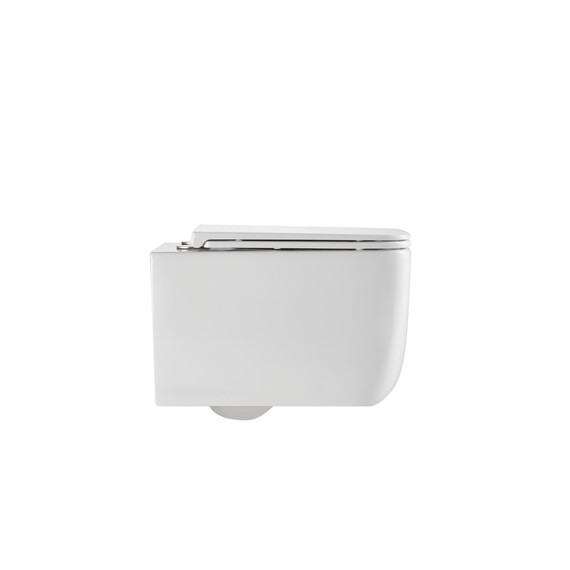 Унитаз подвесной безободковый Vincea Lina VT1-53T с ультратонкой крышкой микролифт (Система смыва торнадо) фото 2