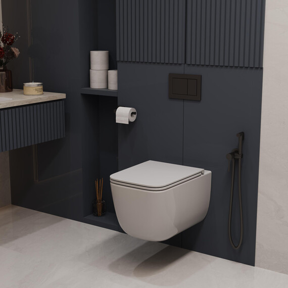 Унитаз подвесной безободковый Vincea Lina VT1-53T с ультратонкой крышкой микролифт (Система смыва торнадо) фото 9