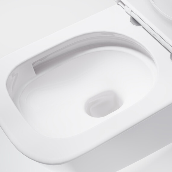 Унитаз подвесной безободковый Vincea Demi VT1-55T с ультратонкой крышкой микролифт (Система смыва торнадо) фото 3