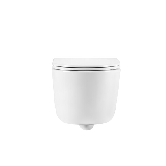 Унитаз подвесной безободковый Vincea Evo VT1-64ST с ультратонкой крышкой микролифт (Система смыва торнадо) фото 3