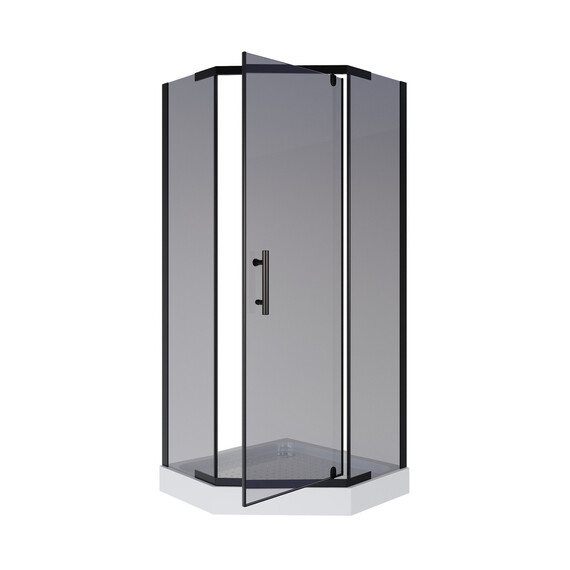 Душевое ограждение Niagara Eco 100x100 см _0101432DT, чёрный/тонированное фото 3