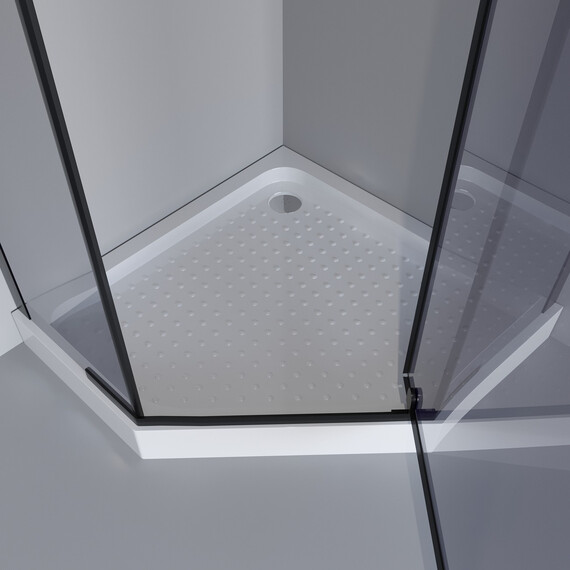 Душевое ограждение Niagara Eco 100x100 см _0101432DT, чёрный/тонированное фото 5