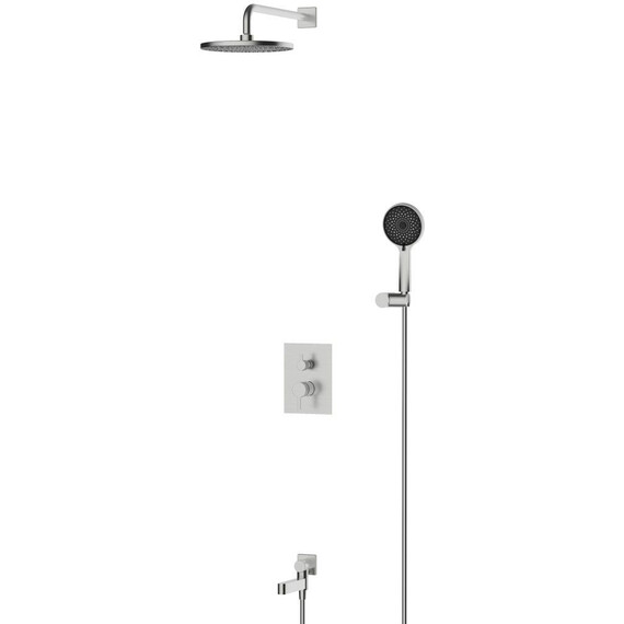 Душевая система для ванна BelBagno DEL2.0-VDSET-IN, сатин фото 