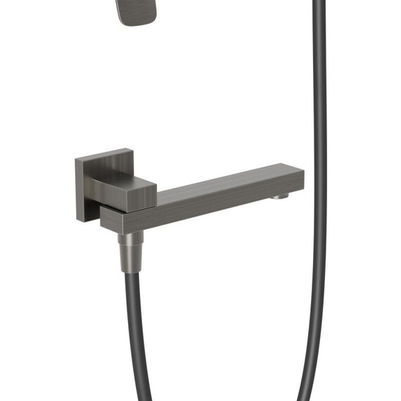 Душевая система для ванна BelBagno DUE-VDSET-GM, оружейная сталь фото 7