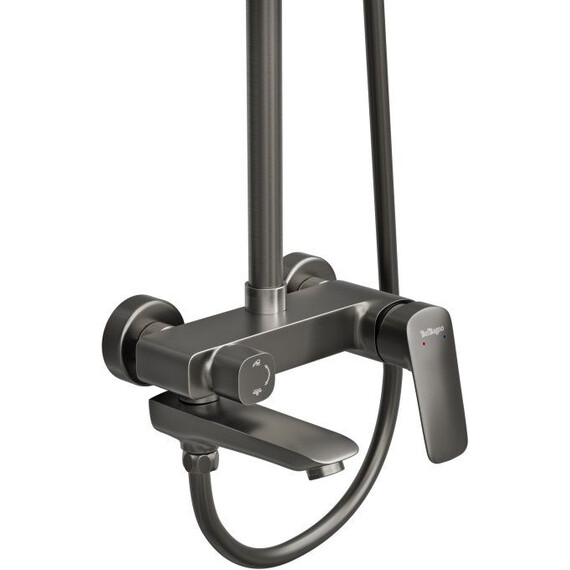 Душевая стойка BelBagno DUE-VSCM-GM, оружейная сталь фото 4