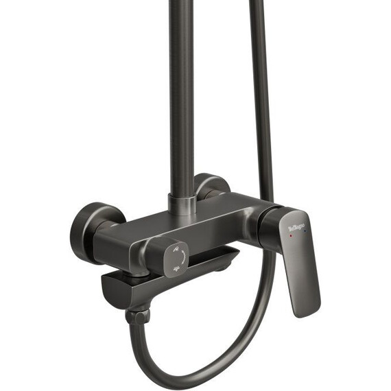 Душевая стойка BelBagno DUE-VSCM-GM, оружейная сталь фото 6