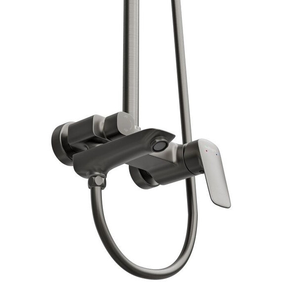 Душевая стойка BelBagno DUE-VSCM-GM, оружейная сталь фото 7