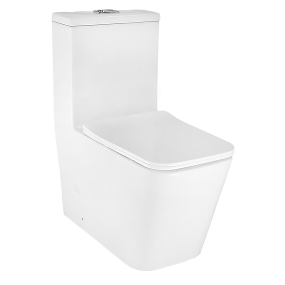 Унитаз-моноблок безободковый Azario Avanti AZ-6203 с быстросъемным сиденьем микролифт (система смыва торнадо) фото 4