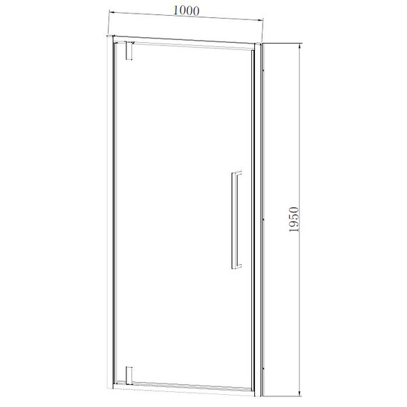 Душевая дверь Vincea Alpha 100 см VDP-3AL100CL, хром/прозрачное фото 8