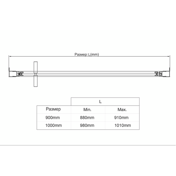 Душевая дверь Vincea Slim 100 см VDP-4SL100CL (стекло 8 мм) хром/прозрачное фото 4