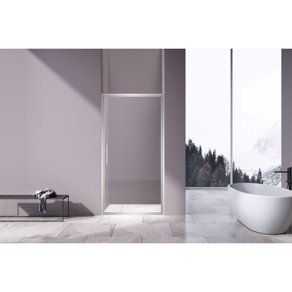 Душевая дверь Vincea Slim 100 см VDP-4SL100CL (стекло 8 мм) хром/прозрачное фото 2