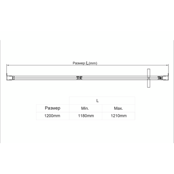 Душевая дверь Vincea Slim 120 см VDP-4SL120CLG (стекло 8 мм) золото/прозрачное фото 7