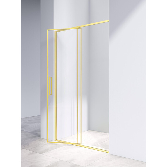Душевая дверь Vincea Slim 120 см VDP-4SL120CLG (стекло 8 мм) золото/прозрачное фото 3