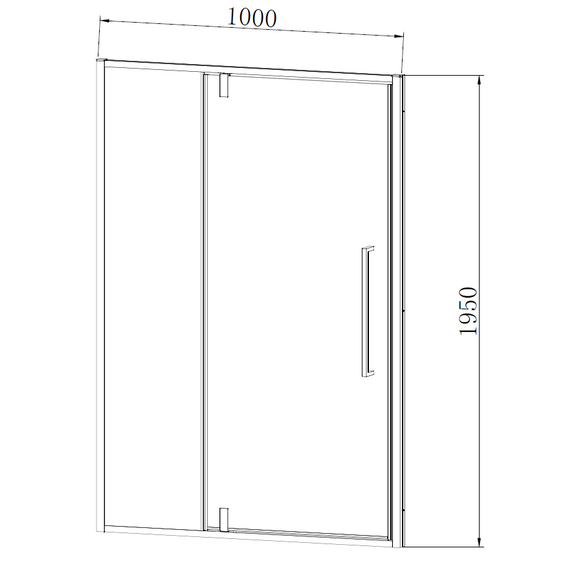 Душевая дверь Vincea Slim-N 100 см VDP-4SN100CL, хром/прозрачное фото 5