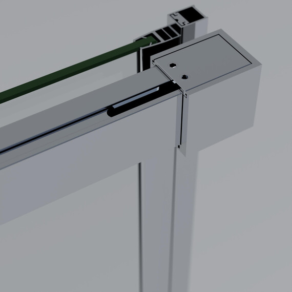 Душевая дверь Vincea Soft 2 110 см VDS-3SO2110CL, хром/прозрачное фото 2