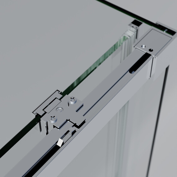 Душевая дверь Vincea Soft 2 110 см VDS-3SO2110CL, хром/прозрачное фото 5