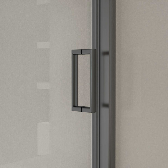 Душевая дверь Vincea City 150 см VDS-5CT150CLGM, вороненая сталь/прозрачное фото 2