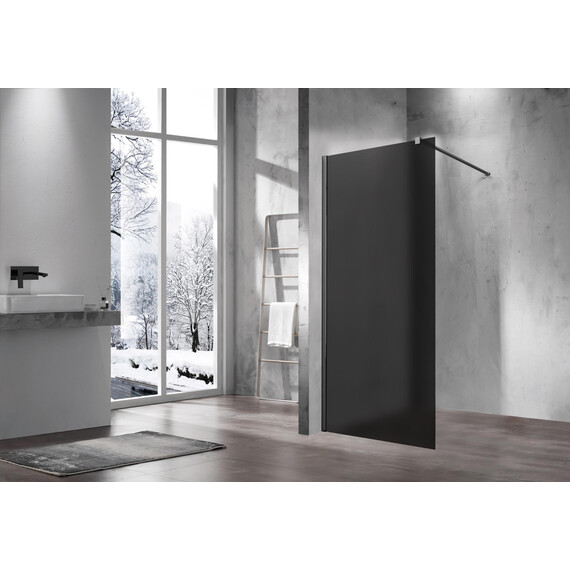 Душевая перегородка Vincea Walk-In 90 см VSW-1H900GFGM (стекло 8 мм) вороненая сталь/тонированное фото 2