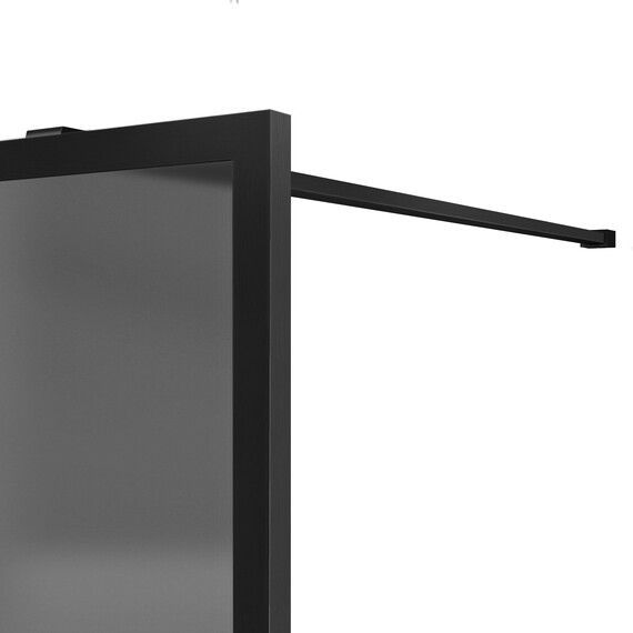 Душевая перегородка Vincea Walk-In 100 см VSW-1HP100GFB (стекло 8 мм) чёрный/тонированное фото 3